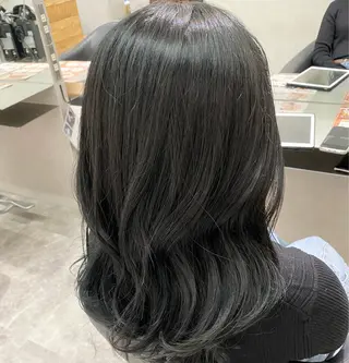 ミディアム カラー 透明感カラー/当日予 約OK🤍〔杉野葵〕のヘアスタイル