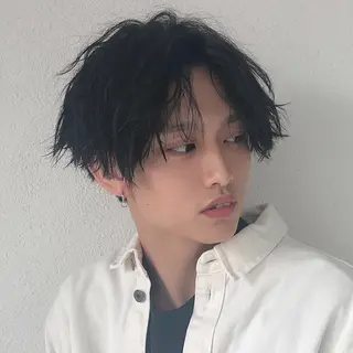 ショート カラー メンズ ⭐️DAIKI⭐️ ハイトーン/髪質改善のヘアスタイル