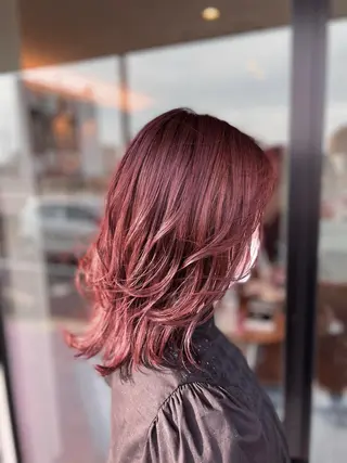 セミロング カラー 【半個室サロン】 山本　崇仁のヘアスタイル