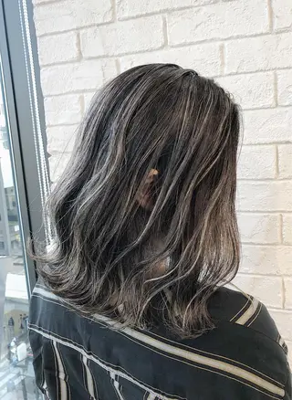 ミディアム カラー ノンダメージ髪質改善 カラー💎/KURAのヘアスタイル