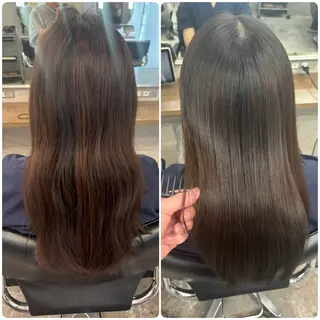 セミロング 🍎縮毛矯正特化🍎 にしごおりのヘアスタイル