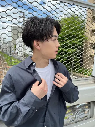 ショート バレイヤージュ職人 🔥代表YU-SHIのヘアスタイル