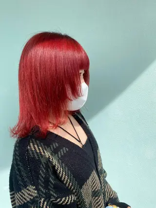 ミディアム カラー 似合わせレイヤー/ Wカラー🧸こころのヘアスタイル
