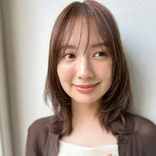 ミディアム 透明感カラー✨ よしの じろうのヘアスタイル