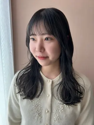 ロング カラー hub hair レイヤー/透明感のヘアスタイル