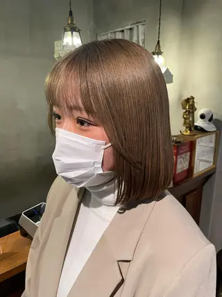 ミディアム 中村 彩乃のヘアスタイル