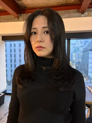 セミロング カラー ロング料金無し ブリーチ/YUTOのヘアスタイル