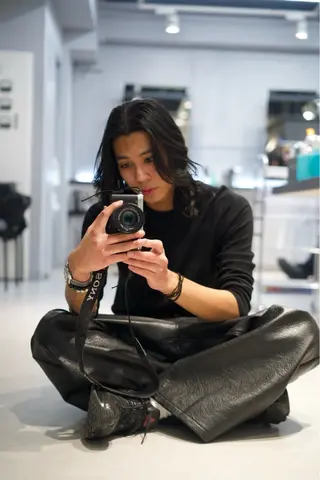 ミディアム パーマ 渋谷/メンズパーマ/ ブリーチ/冨島佑太のヘアスタイル