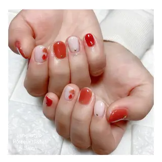 ミディアム ネイル 👑enen style👑のネイルデザイン