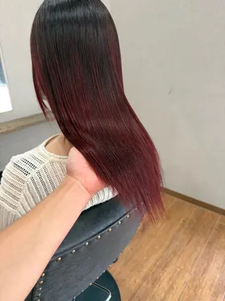 ロング カラー 鵜飼 真伍のヘアスタイル