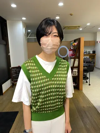 ショート peg.hair所属・ブリーチカラー🫧 森　凪沙のヘアスタイル