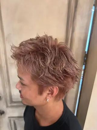 カラー メンズ 津村 優明のヘアスタイル