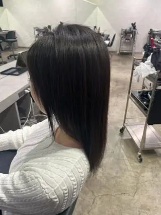 ミディアム パーマ 縮毛矯正 特化生田のヘアスタイル