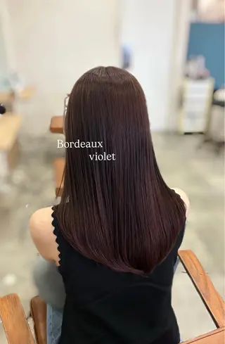 セミロング チョコカラー🤎 韓国風/MIHOのヘアスタイル