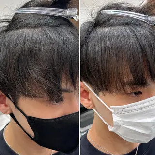 ショート パーマ メンズ 【メンズ縮毛矯正】 田中秀斗のヘアスタイル