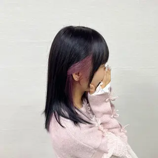 ミディアム カラー SHUN/韓国/ レイヤー/透明感🖤のヘアスタイル