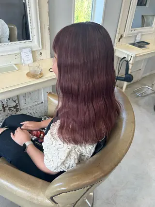 セミロング ayumi ／透明感カラーのヘアスタイル