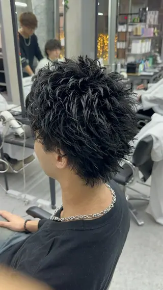 ショート パーマ メンズ DEW SHUNSUKEのヘアスタイル