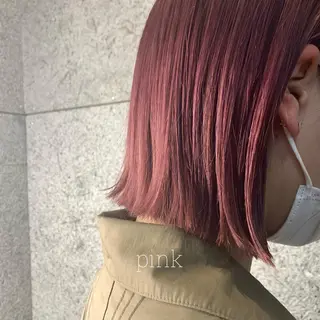 ミディアム カラー RINA🧤 デザインとボブのヘアスタイル