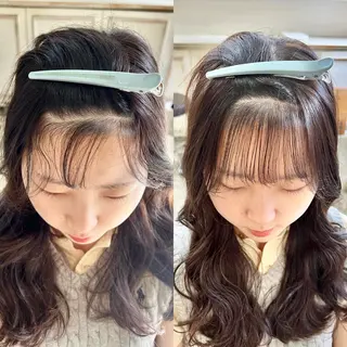 セミロング Siesta所属・髪質改善/縮毛矯正/ トリートメント/庭田のヘアスタイル