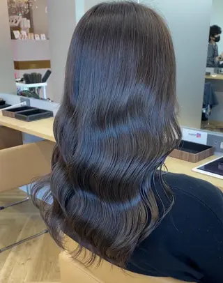 ミディアム カラー プル艶職人/ にしものヘアスタイル