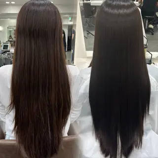 ロング パーマ 縮毛矯正 特化生田のヘアスタイル