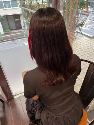 セミロング 韓国レイヤー🇰🇷 🤍🎀honokaのヘアスタイル