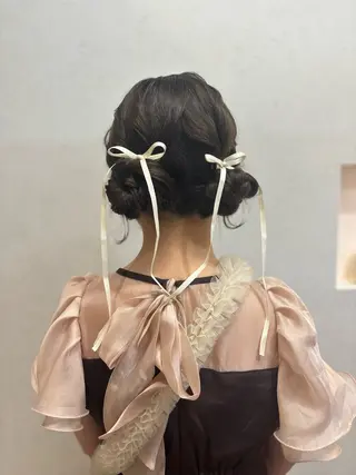 ヘアアレンジ 【完全個室】髪質改善 暖色カラー/山崎唯奈のヘアスタイル