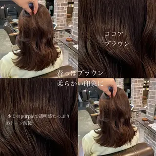 ミディアム 🧸顔周りカット /透明感🎀のヘアスタイル