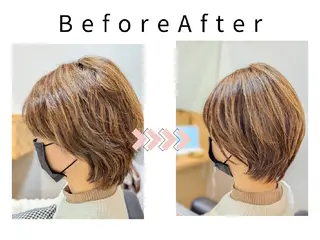 ショート 髪屋こころ 峯村 衣舞のヘアスタイル