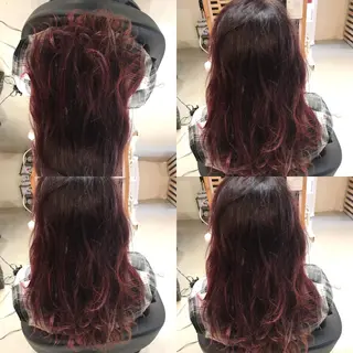 セミロング カラー 大久保 隆蔵のヘアスタイル
