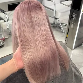 ミディアム カラー 💍ダメージ最小限 ブリーチ/ちさと💍のヘアスタイル