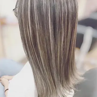 セミロング カラー ヘアアレンジ モテ髪💛美髪矯正 ✨艶髪特化🫧山根のヘアスタイル
