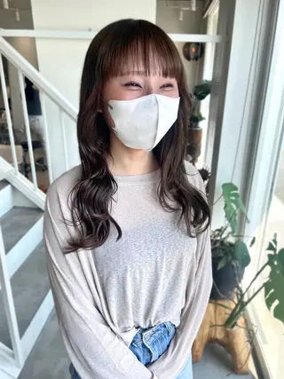ロング カラー 林 千聖のヘアスタイル