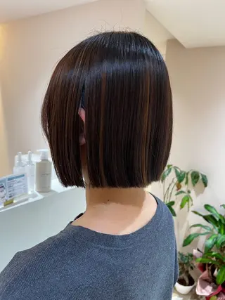 ショート カラー パーマ/ボブ特化 横浜/伊藤　怜のヘアスタイル