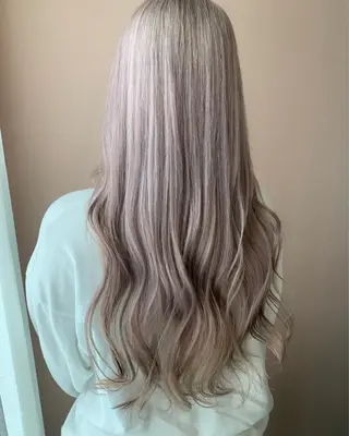 ロング カラー hub hair レイヤー/透明感のヘアスタイル