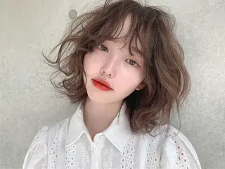 ミディアム カラー ヘアアレンジ 透明感×韓流ハイ トーン🫧RYUTAのヘアスタイル