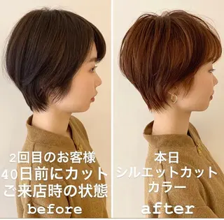ショート 🌿理想を叶える🌿 似合わせ🌟RISAのヘアスタイル