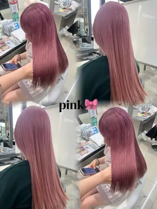 ロング 水戸/ブリーチ特化/ 中山りくのヘアスタイル