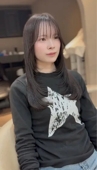 セミロング GALLARIA 名駅オーキッドGビル店【ガレリア】所属・Sakura /韓国ヘアのヘアスタイル