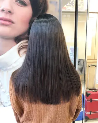 ロング パーマ 丸みショートボブ/ タッセルボブ 吉野のヘアスタイル