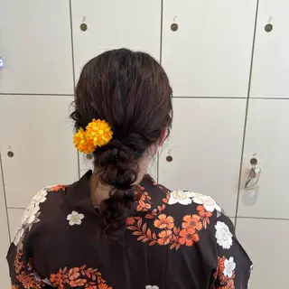 セミロング ヘアアレンジ 🌷川崎/ボブ/ アレンジ/コトネ🌷のヘアスタイル