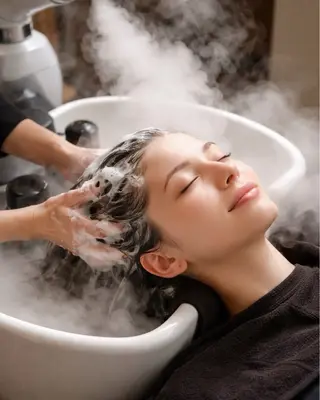 ミディアム 🩵髪質改善🩵 韓国ヘア🩵花澤みりのヘアスタイル