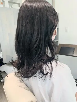 ミディアム 垢抜け 雰囲気アップ ふにゅう ののかのヘアスタイル