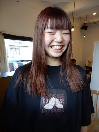 ロング カラー デザインカット🎨 ボブ🫟おざきのヘアスタイル