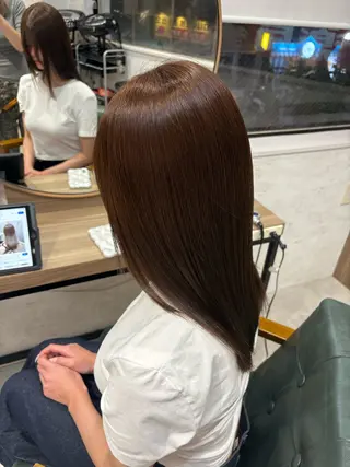 セミロング 🧸艶ブリーチ/深み カラー🌺Noa🌺のヘアスタイル