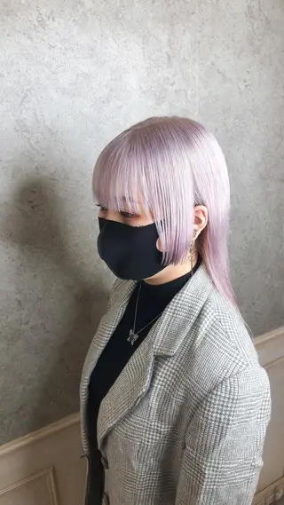 セミロング デザインカラー🎨 下北沢 / 磯部のヘアスタイル
