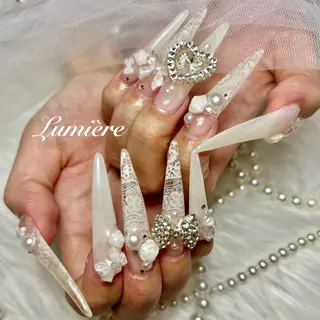 ネイル Lumière｜ ロング｜ワンホンのネイルデザイン