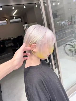 カラー ブリーチソムリエ認定 梅田茶屋町Eir辻のヘアスタイル