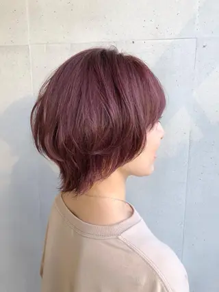 ショート カラー ☕️ベージュカラー 内藤光哉☕️のヘアスタイル